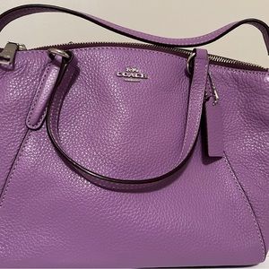 Mini COACH Kelsey purple purse